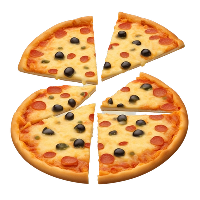 3 whole cheese pizzas