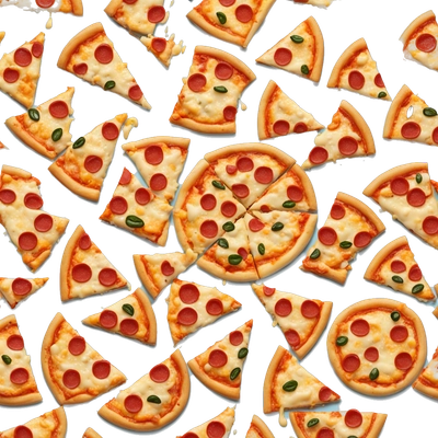 3 whole pizzas with cheese 