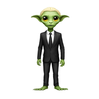 a blonde reptilian alien woman as men in black, full body, full figure