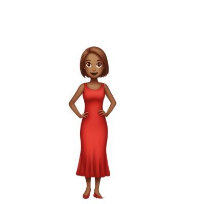 A girl in red 👗