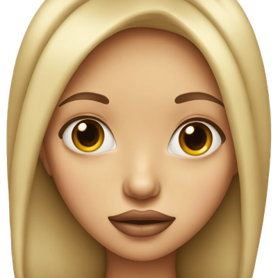 a girl with very very big lips