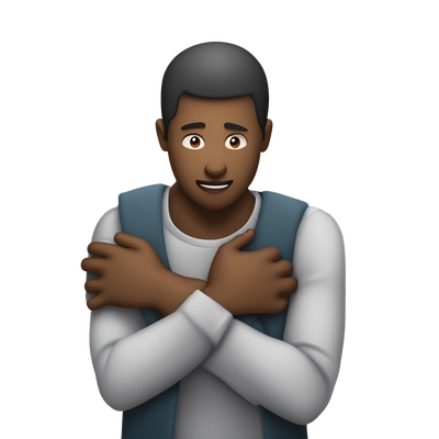 a man choking another man with his arm around his neck
