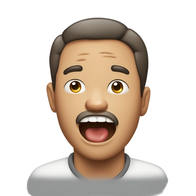 a man choking himself