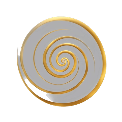 Abstract golden spiral, thin elegant lines, glowing gradient effect, symbol of growth and knowledge, minimalist design, isolated on soft gray, ultra HD