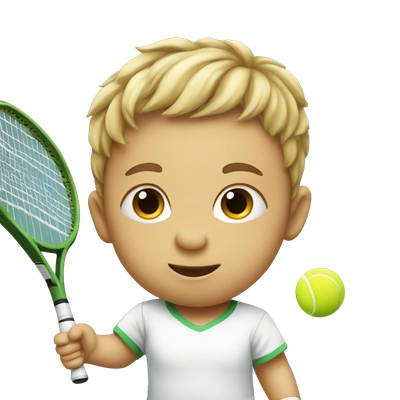 baby tennis player