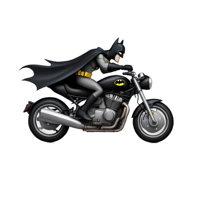 Batman in motorcycle 
