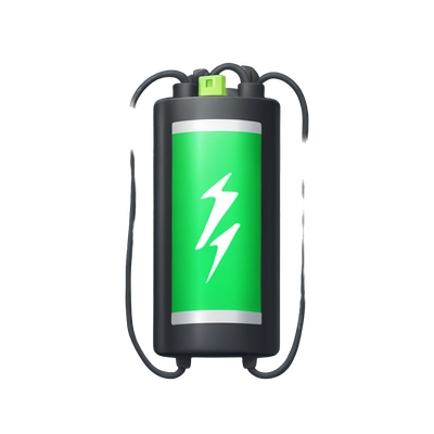 Battery as the charge is shown on the phone