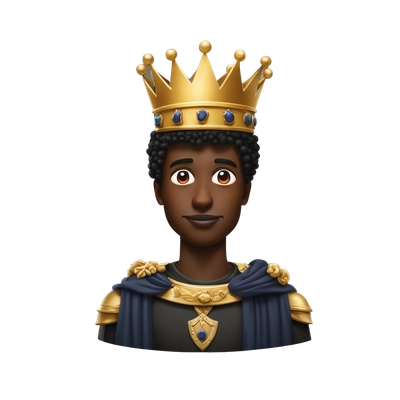 blackman with crown