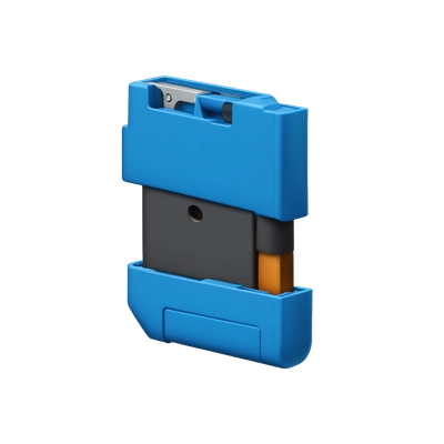 blue cartridge from shotgun