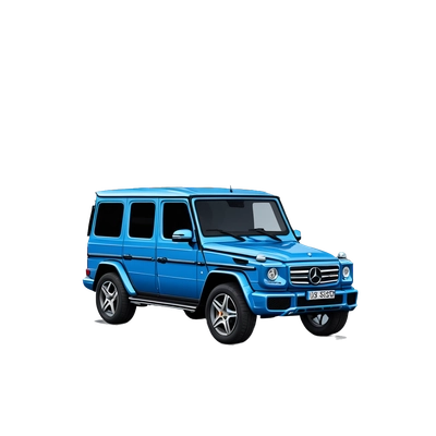 Blue mercedes g wagon