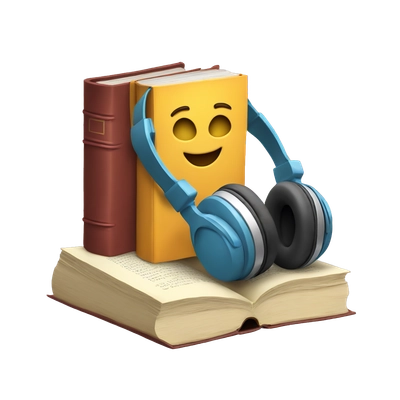 book and headphones 