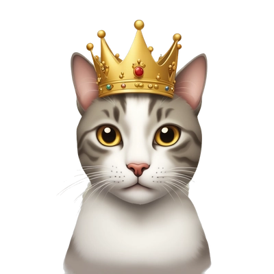 Cat with crown