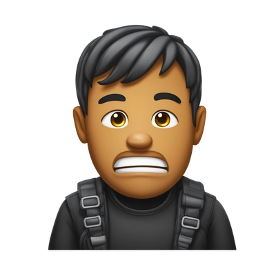 chocking yourself emoji