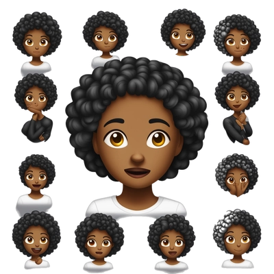 Chocking yourself emoji black girl