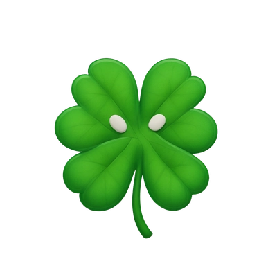 clover inside playing cards