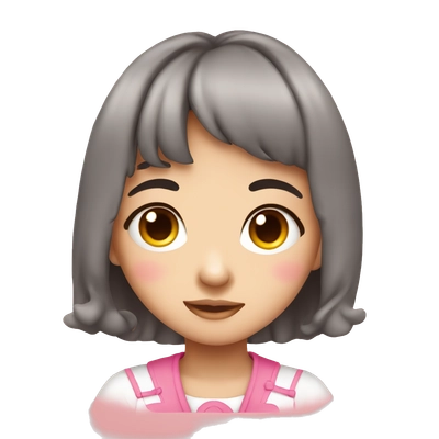 Cute corean girl. pink stile.