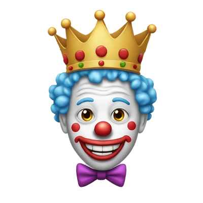 default clown emoji with crown
