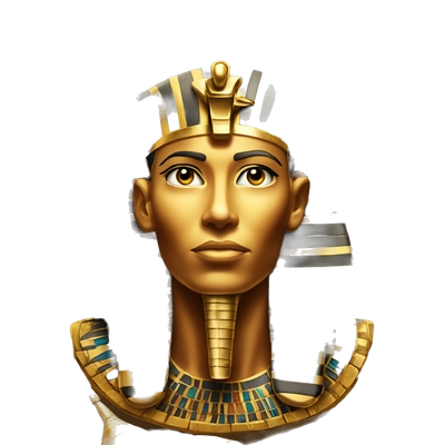 Egyptian pharaoh's tomb with lots of treasure 