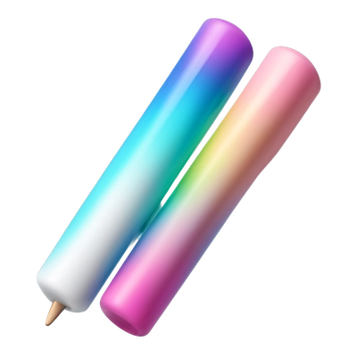 Elfbar Rainbow Blast : petit stick cylindrique lisse, bleu cyan et rose avec dégradé au centre mélangeant les deux couleurs, embout blanc, design lumineux et coloré