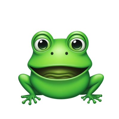 Exchange cards(one with an alien drawn on it and the other with the frog)