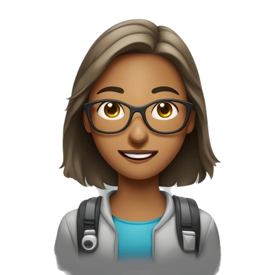female student with energy
