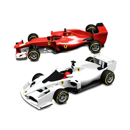 ferrari f1 white and red