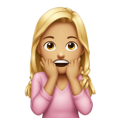 girl choking herself