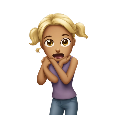 Girl choking herself