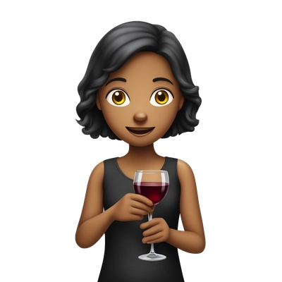 girl holding wine glass