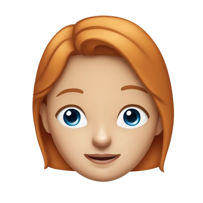 Girl with ginger hair blue eyes