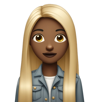 girl with long straight hair and black eyes