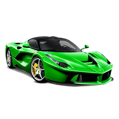 green Ferrari laferrari