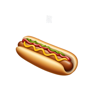hot dog and usa flag