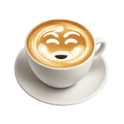 Latte art in cup