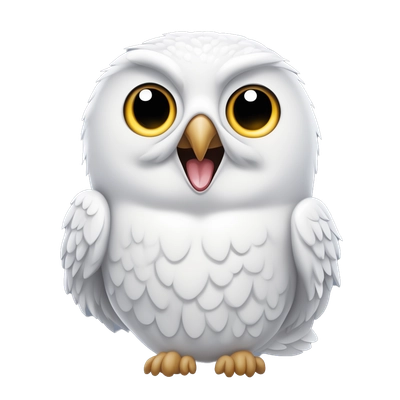 LAUGHING SNOW OWL