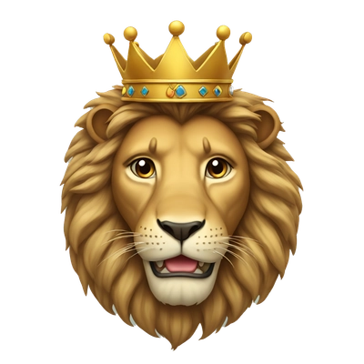 Lion with crown