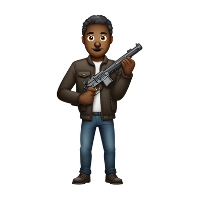 Man with gun to head
