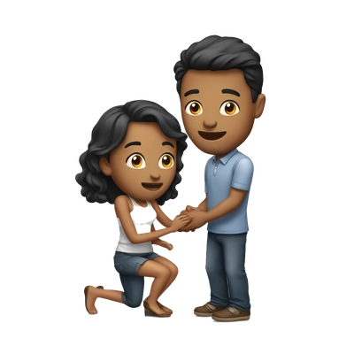 man with his girlfriend proposing
