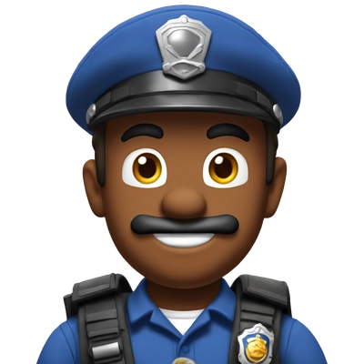 Mario qui se fait arrêter par la police