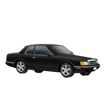 Mersedes black car