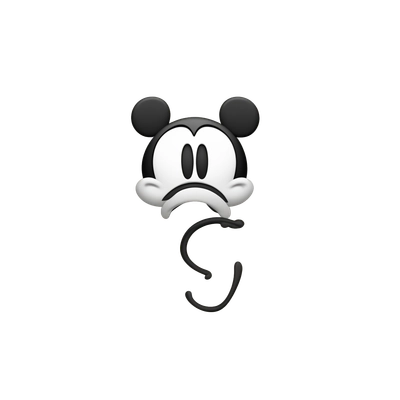 Mickey Mouse draws a dick