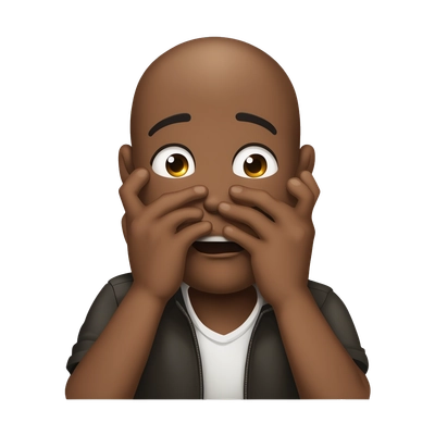 normal emoji using his hands to choke himself around his throat