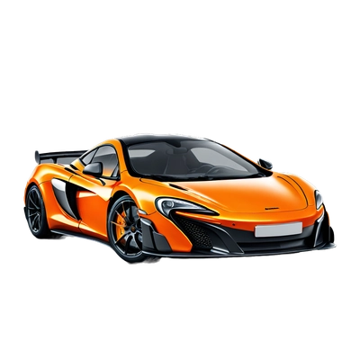 orange mclaren 675LT