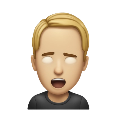 person strangling themselves