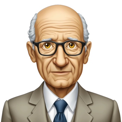 Peter Ferdinand Drucker was an Austrian American management consultant, educator, and author, whose writings contributed to the philosophical and practical foundations of modern management theory Make him look less wrinkled.