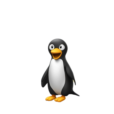 pingouin sur un volcan
