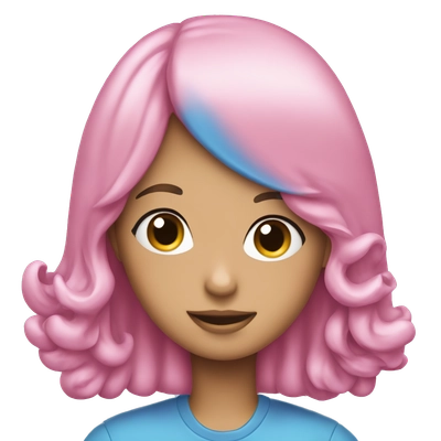 Pink and blue capsule