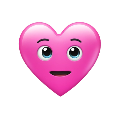 pink hologram heart