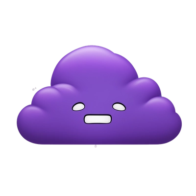 purple cloud with sparks - NO face
