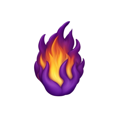 Purple fire